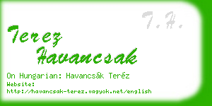 terez havancsak business card