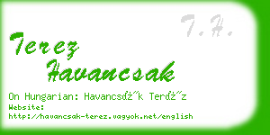 terez havancsak business card